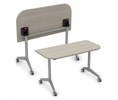Складной радиусный стол Simple с фиксаторами (1250*600*750) 8ФСРР.101-S BEND new цвет венге