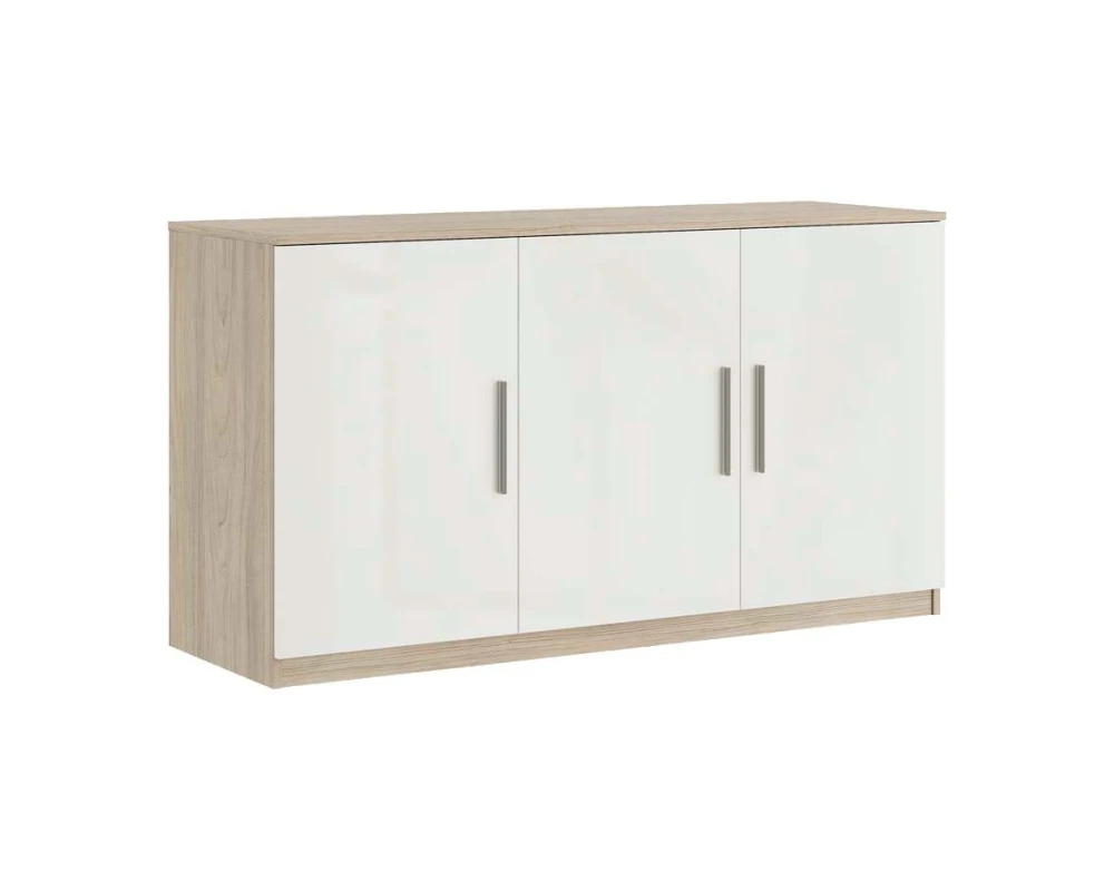 Креденция 3 двери 135x45x74,2 Асти П / Asti P Вяз/Белый