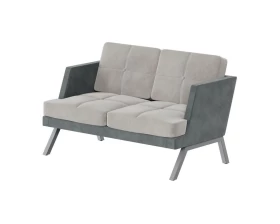 Диван двухместный с декором из пуговиц Aldo images