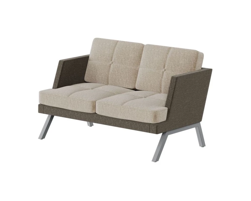 Диван двухместный с декором из пуговиц Aldo