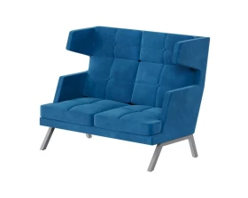 Диван двухместный высокий с декором из пуговиц Aldo images