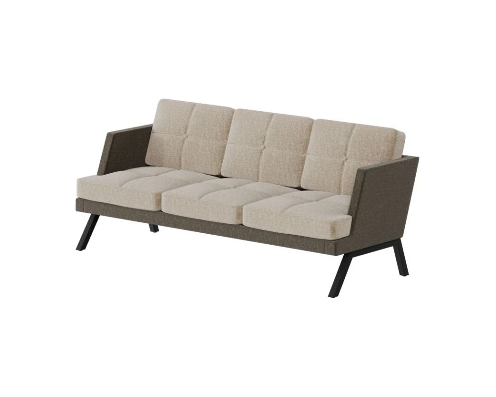 Диван трехместный с декором из пуговиц Aldo