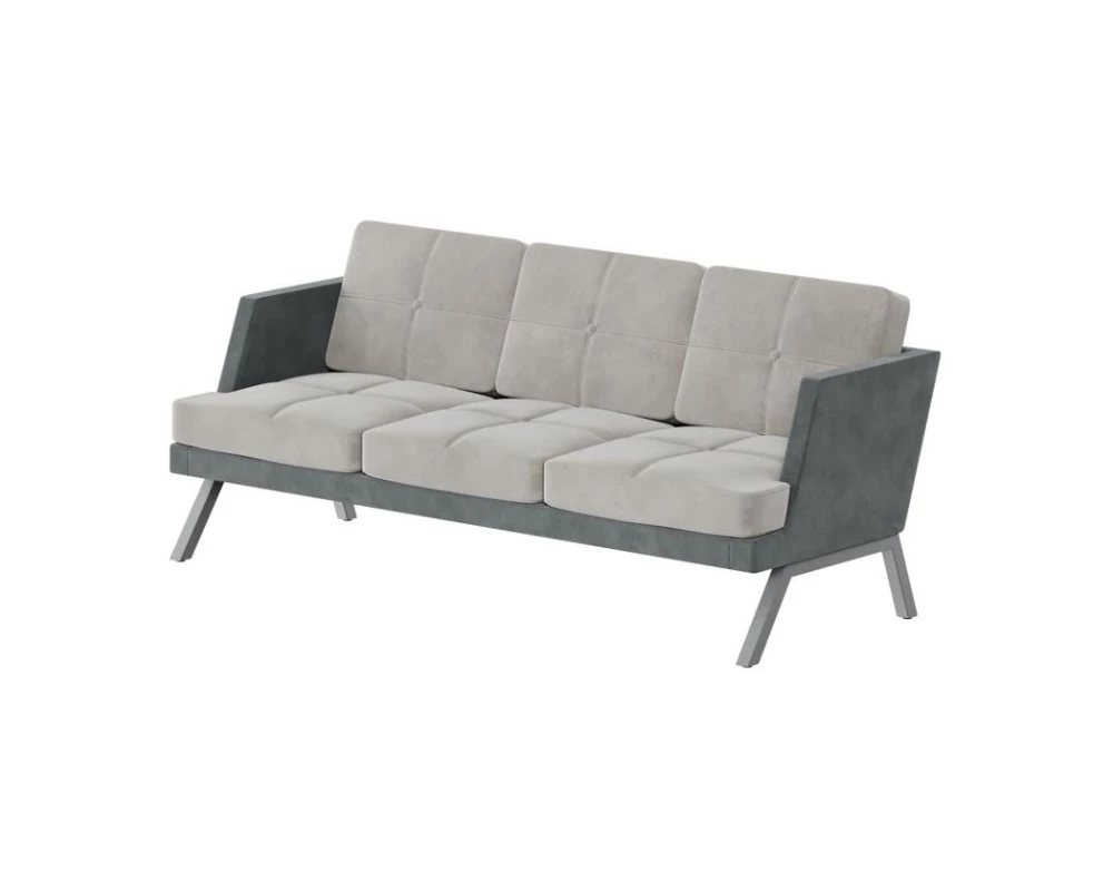 Диван трехместный с декором из пуговиц Aldo