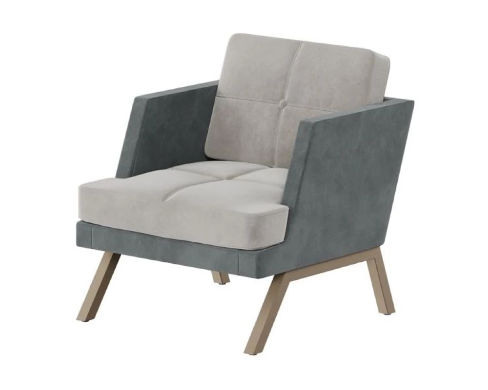 Кресло с декором из пуговиц Aldo