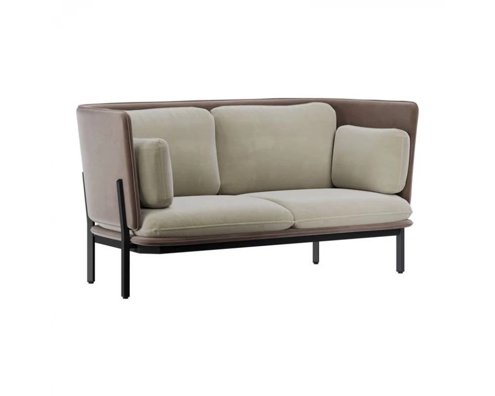 Диван двухместный с низкой спинкой Stato