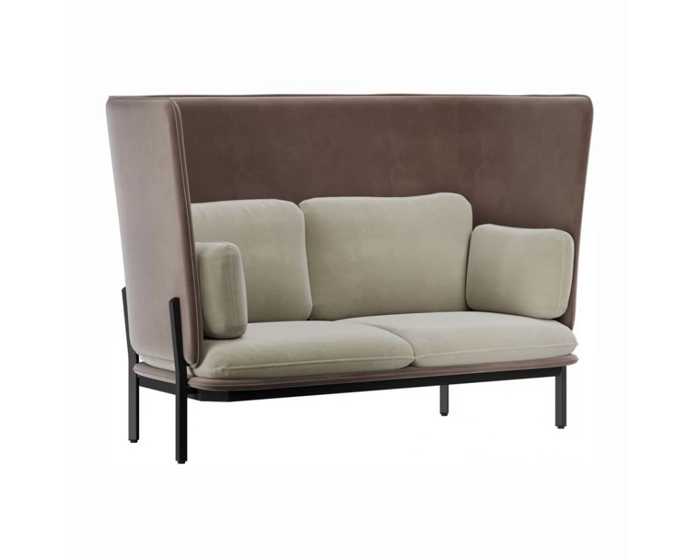 Диван двухместный с высокой спинкой Stato