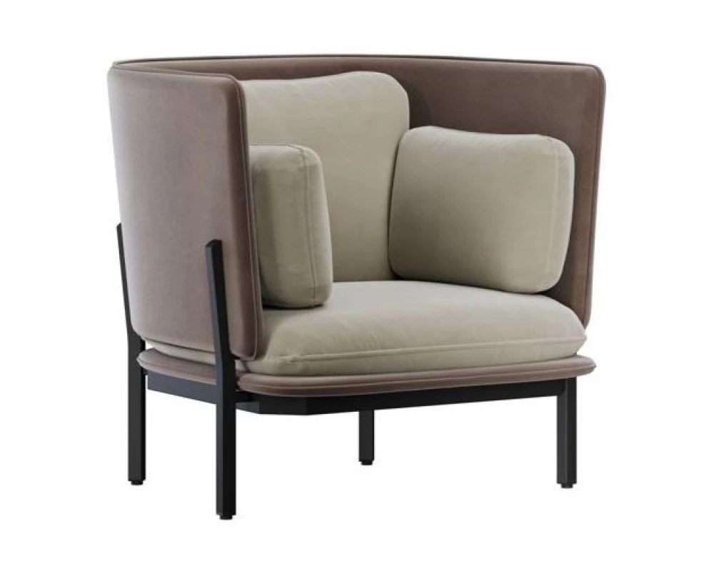 Диван одноместный с низкой спинкой Stato