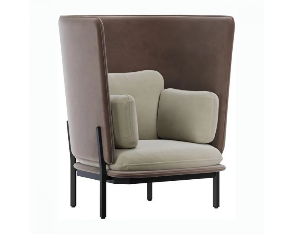 Диван одноместный с высокой спинкой Stato