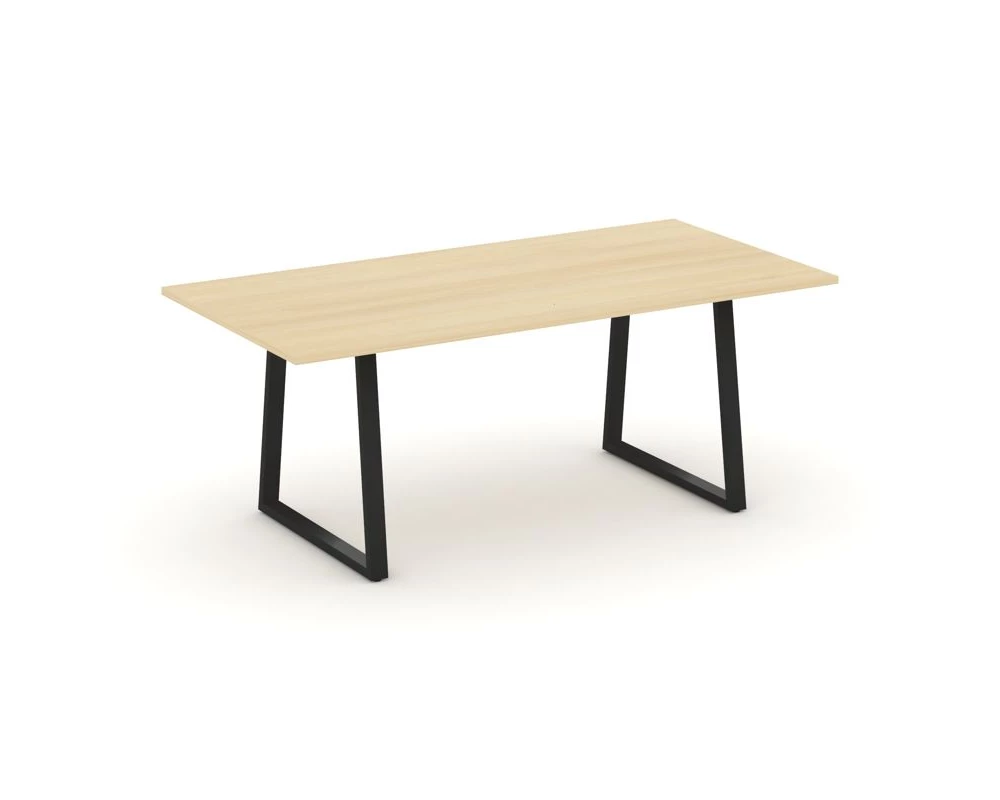 Стол переговорный опоры трапеция без лючка 1980x980x750 Style Project Direct