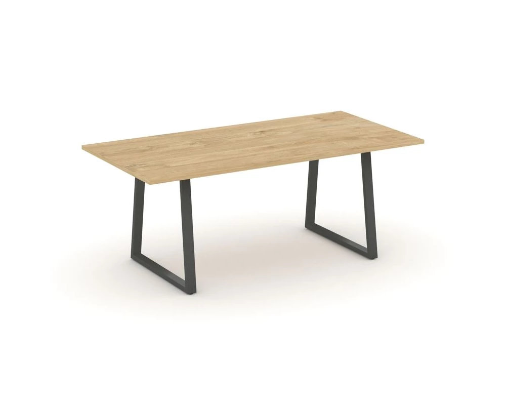 Стол переговорный опоры трапеция без лючка 1980x980x750 Style Project Direct