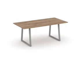 Стол переговорный опоры трапеция без лючка 1980x980x750 Style Project Direct images