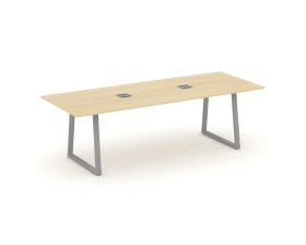 Стол переговорный опоры трапеция с лючком 2580x980x750 Style Project Direct images