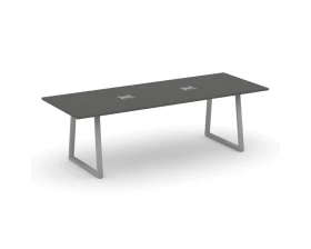 Стол переговорный опоры трапеция с лючком 2580x980x750 Style Project Direct images