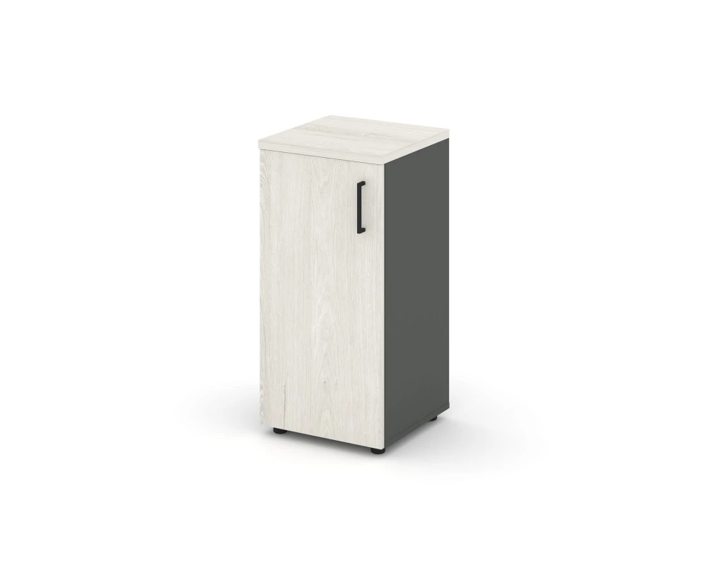 Шкаф низкий узкий левый закрытый 400x400x833 Стайл Проджект / Style Project