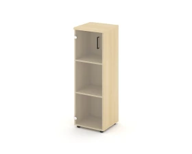 Шкаф средний узкий левый прозр. стекло 400x400x1203 Стайл Проджект / Style Project images
