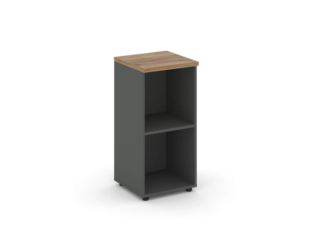 Стеллаж низкий узкий 400x400x833 зад. стенка HDF Стайл Проджект / Style Project