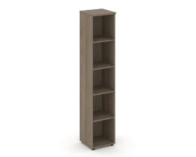 Стеллаж высокий узкий 400x400x1982 зад. стенка HDF Стайл Проджект / Style Project images