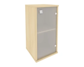 Шкаф низкий узкий 1 низкая дверь стекло правый 412x410x828 Стайл Систем / Style System images