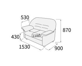 Диван 2-х местный Премьер images