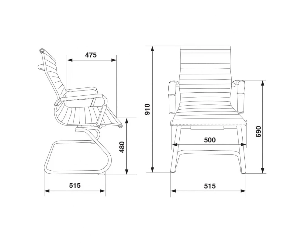 Кресло Бюрократ CH-883-LOW-V