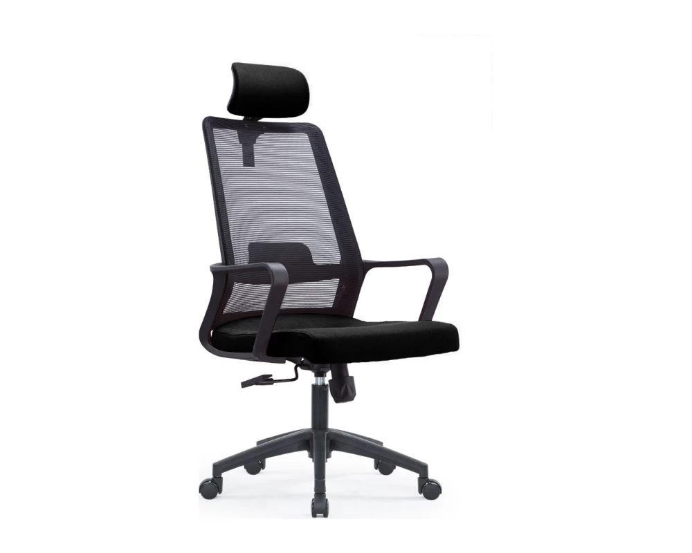 Кресло VIKING-91 MAS-A817 Сетка/Ткань, Черный