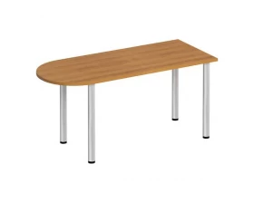 Стол письменный полукруглый на хромированных опорах ФР 2102 Formula images