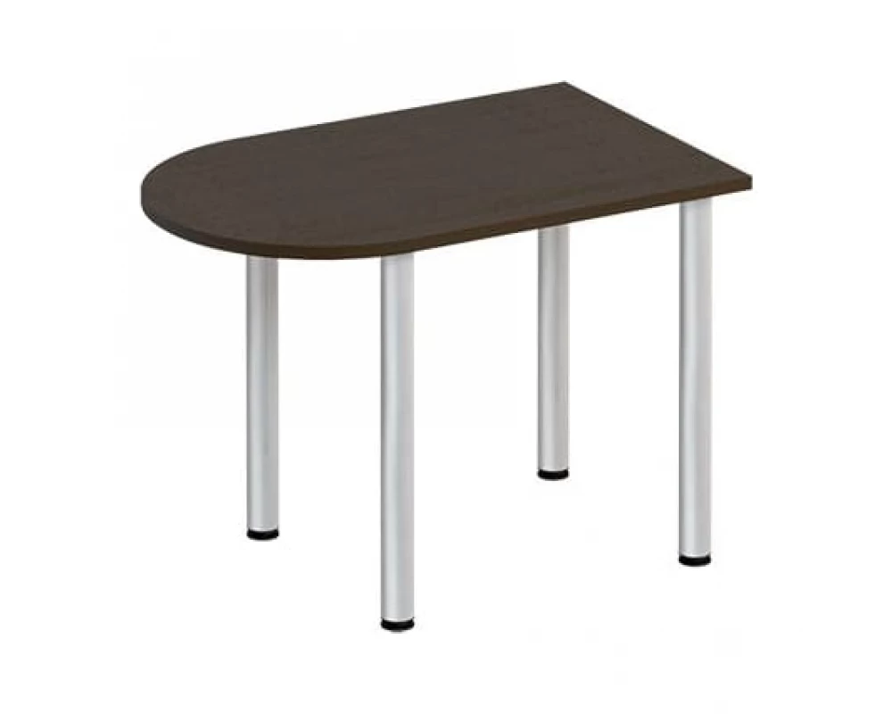 Стол письменный полукруглый на хромированных опорах ФР 2104 Formula