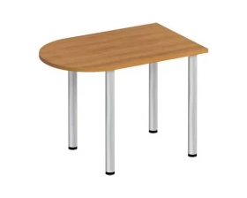 Стол письменный полукруглый на хромированных опорах ФР 2104 Formula images