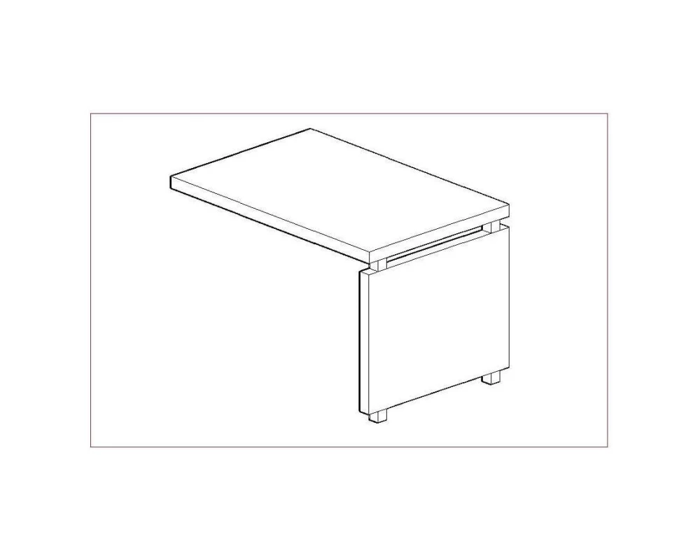 Брифинг приставка 800х600х780 Модерн