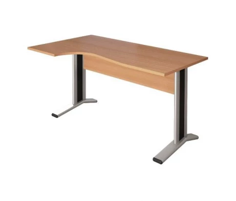 Стол кривол. лев. на м/к 1404х904(704)х756 КМ63 Монолит