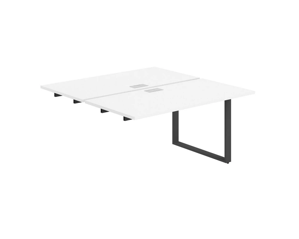 Секция раб.станции с лючком 2800х1438х750 Allegro Белый/Антрацит